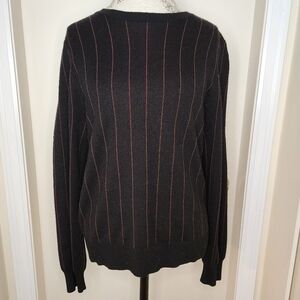 Vintage pinstripe crewneck sweater